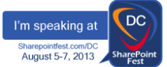SharePointFest 2013 - DC